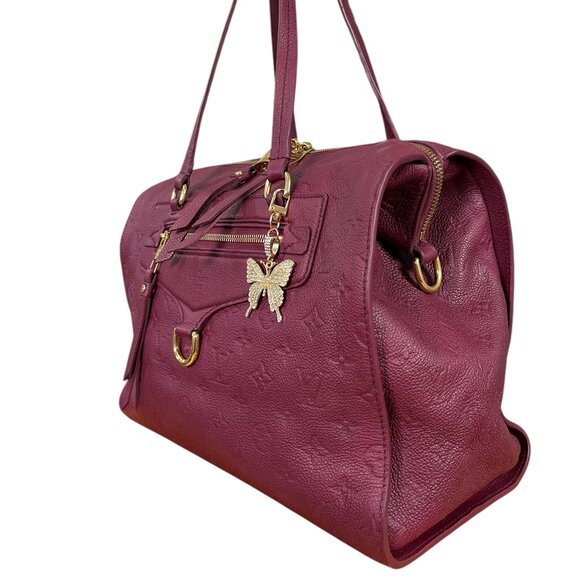 LOUIS VUITTON Aurore Empreinte Bag Satchel Handbag Monogram Leather LV Auth - Picture 14 of 16